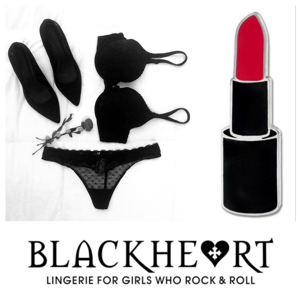 Hot Topic Black Mesh Low Rise Thong